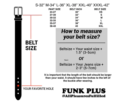 2 Row Studded Black Canvas Belt by Funk Plus