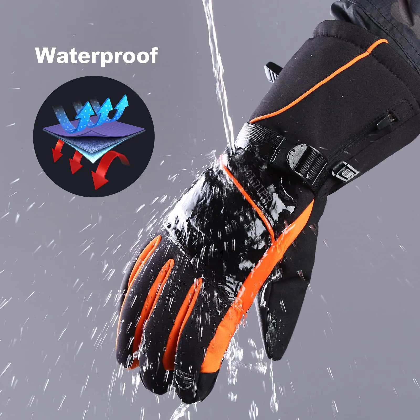 3M Thinsulate Insulated Ski Touchscreen Gloves