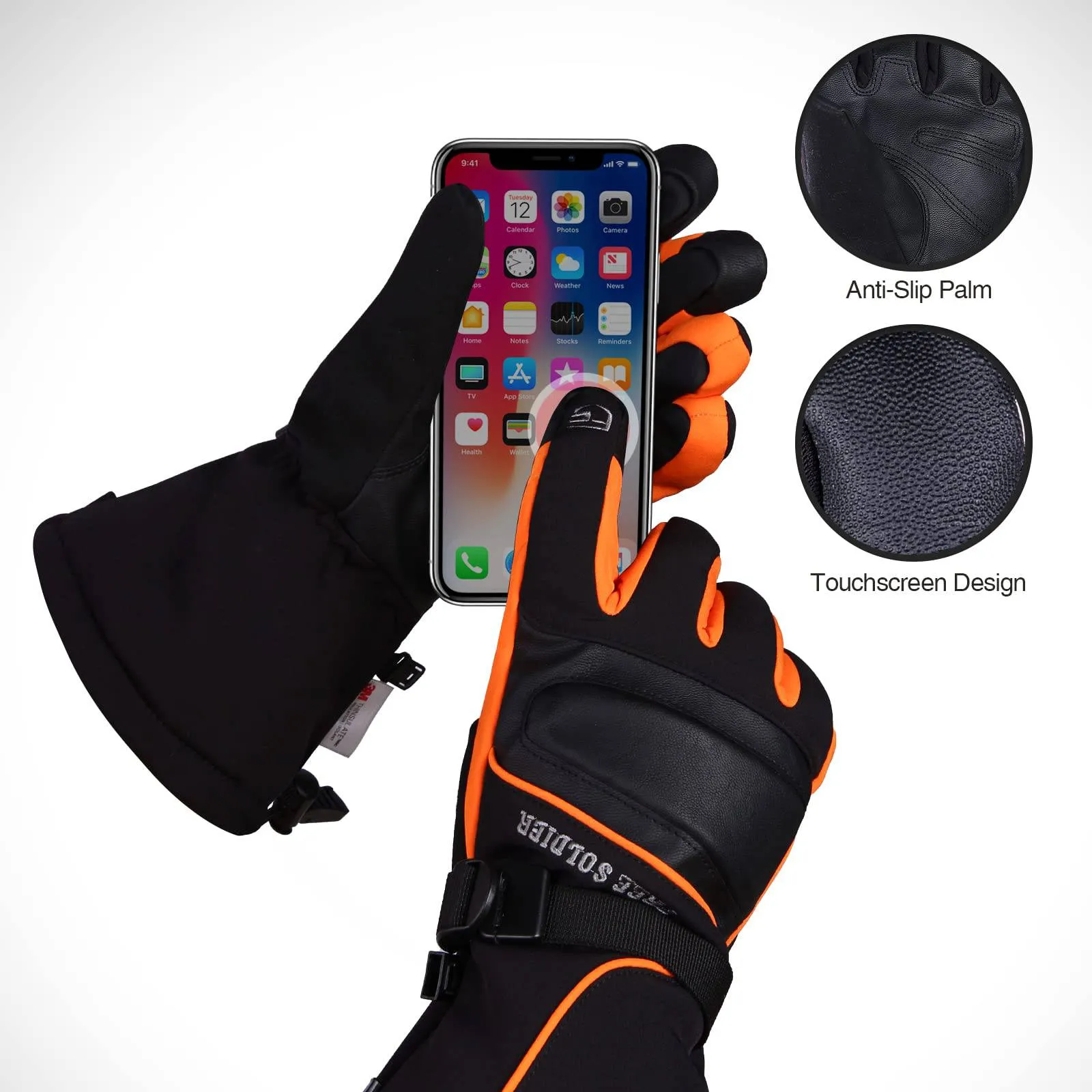 3M Thinsulate Insulated Ski Touchscreen Gloves