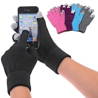 6-Pair: Smartphone Touchscreen Gloves in Pink