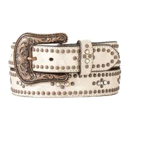 Ariat Ladies Metallic Western Belt w/ Copper Studs