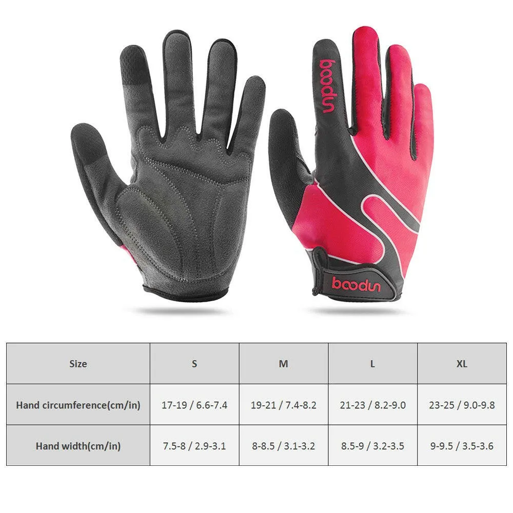 Boodun Full Finger Touchscreen Cycling Gloves