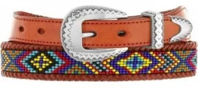 Brighton® Men's Zuni Bead Leather Western Belt