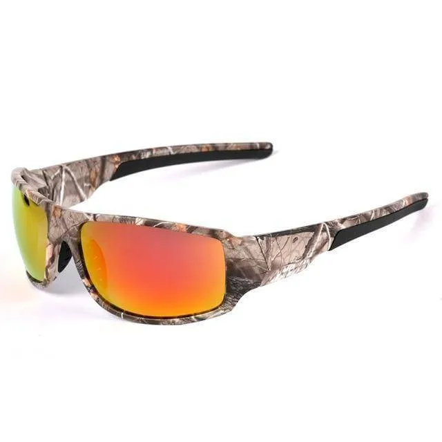 Camouflage Frame Polarised Sunglasses (100% UV400 Protection )