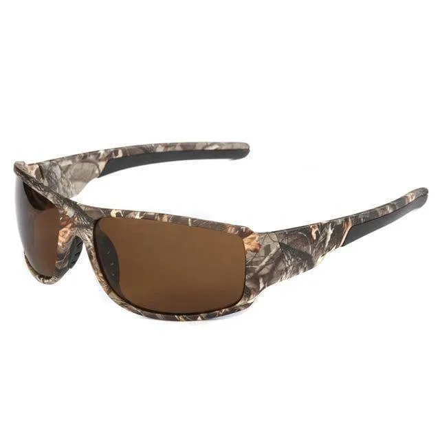 Camouflage Frame Polarised Sunglasses (100% UV400 Protection )