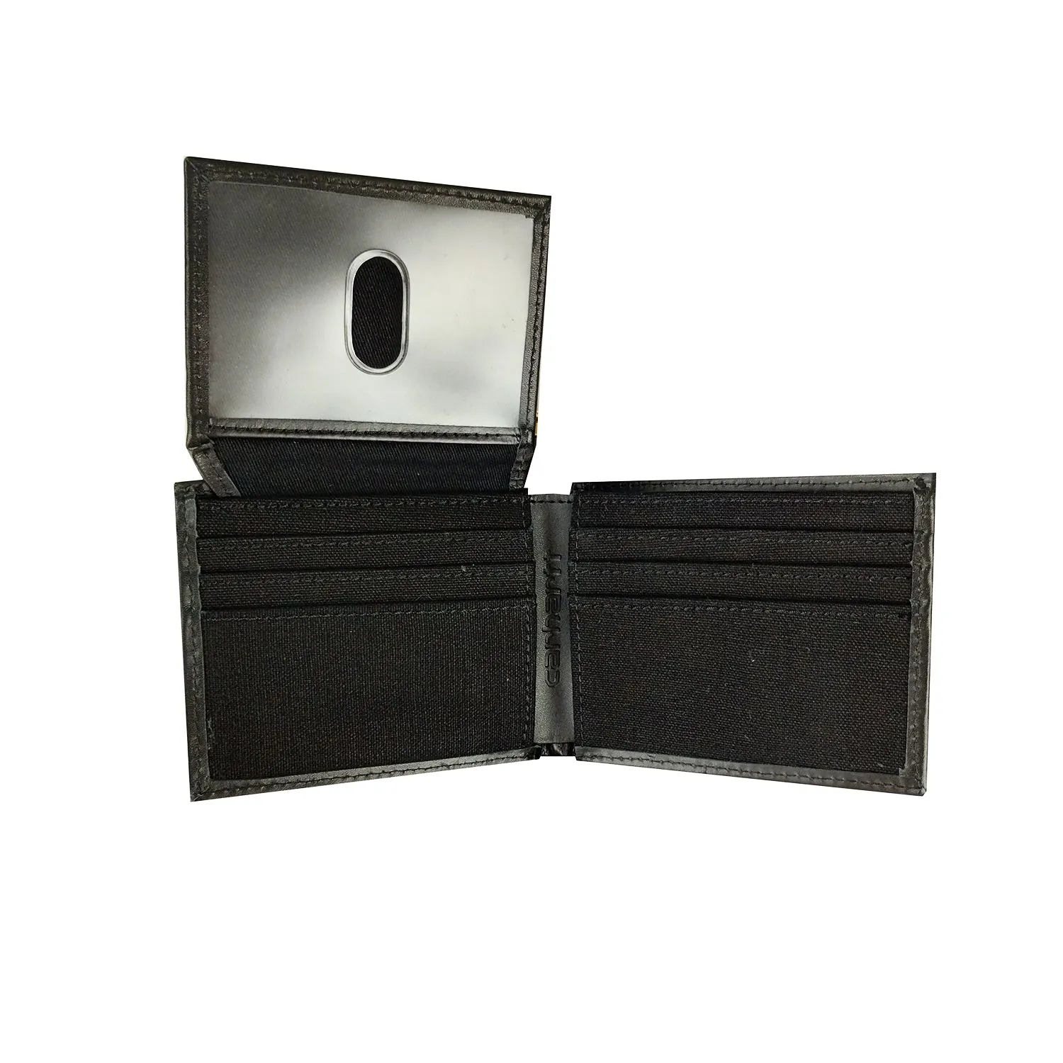 Canvas Leather Trim Passcase Wallet B0000227