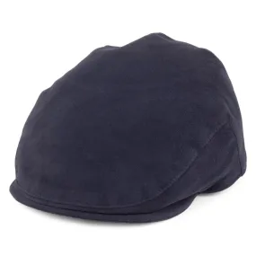 Christys Hats Moleskin Flat Cap - Navy