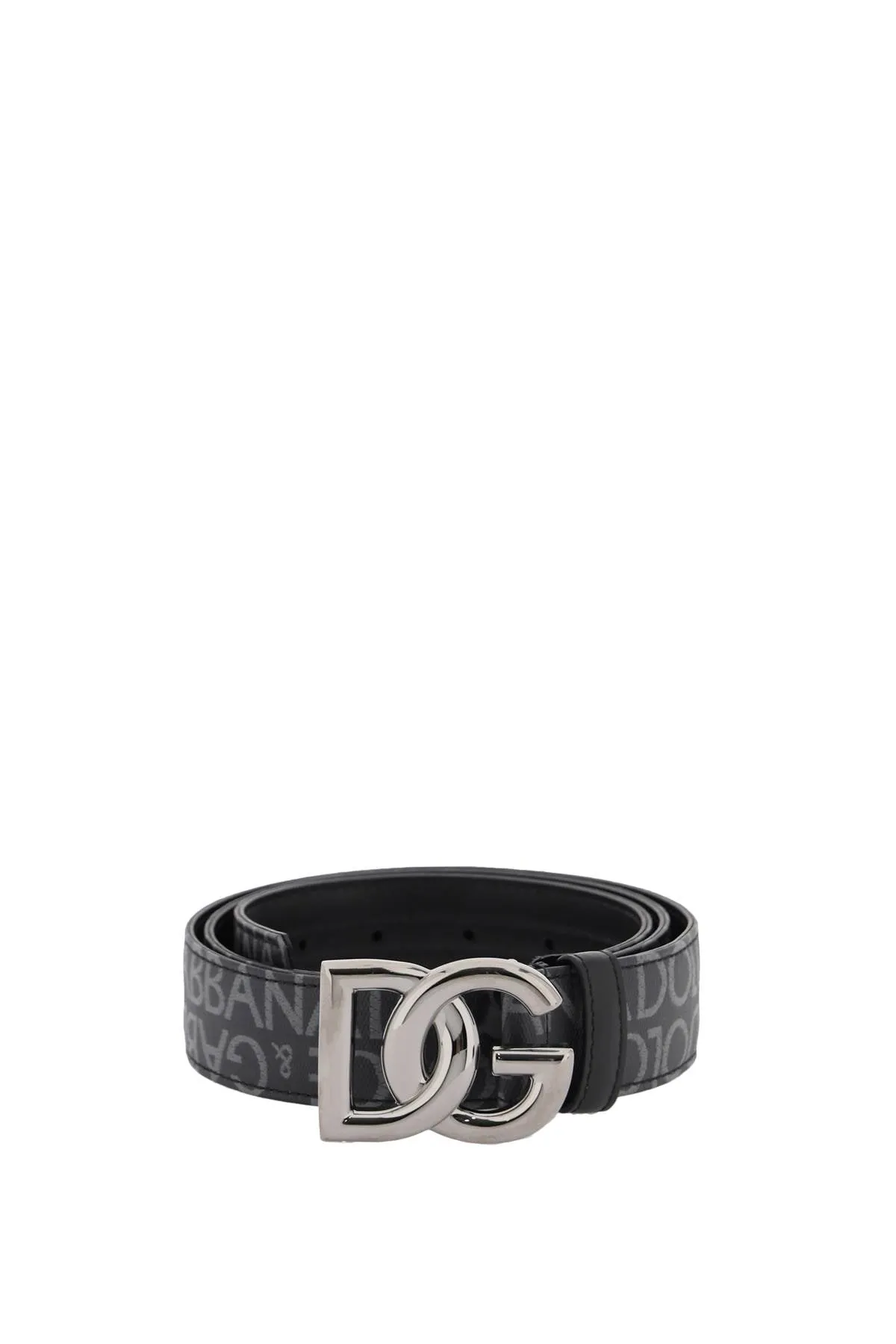 coated jacquard logo belt with dg buckle