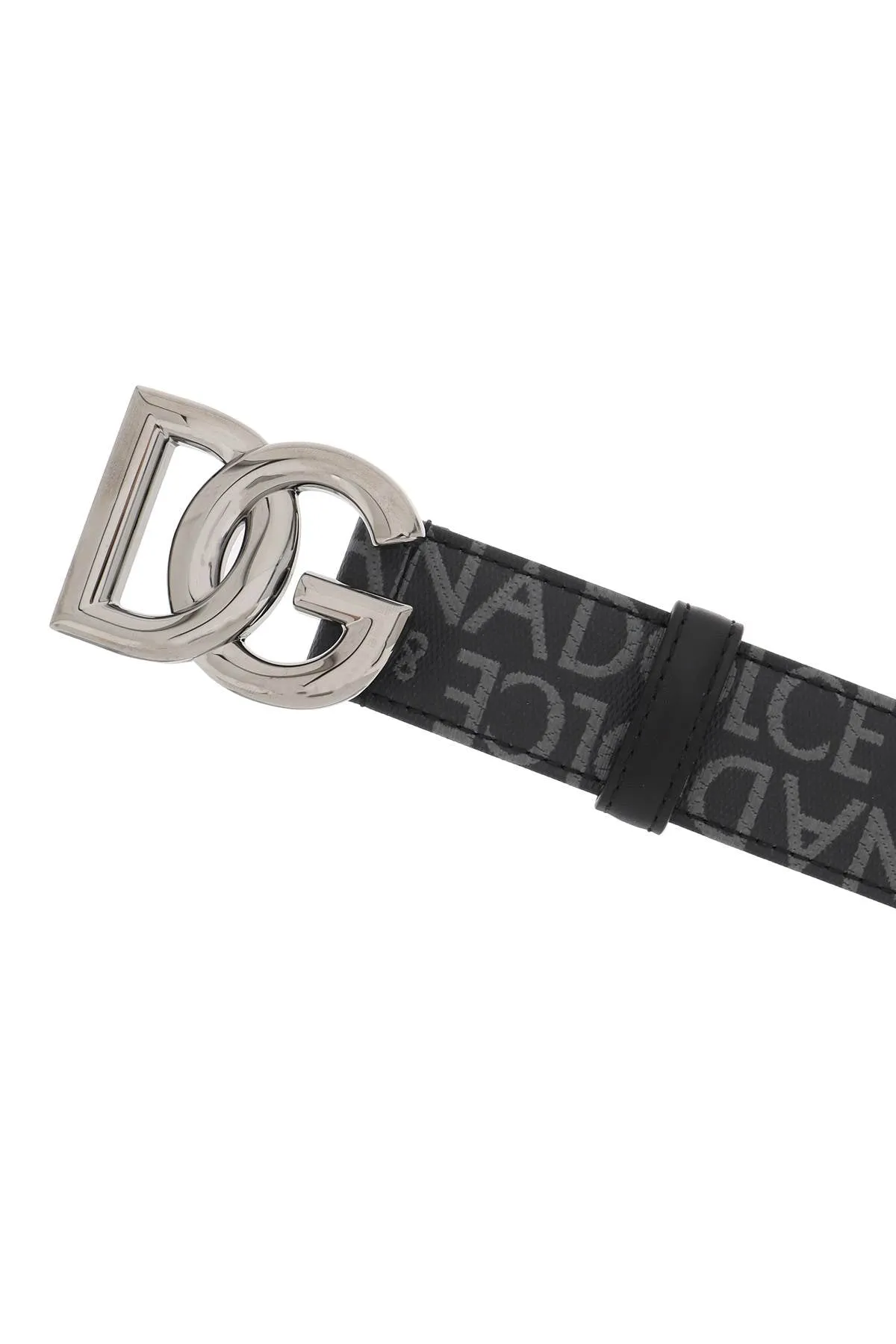 coated jacquard logo belt with dg buckle