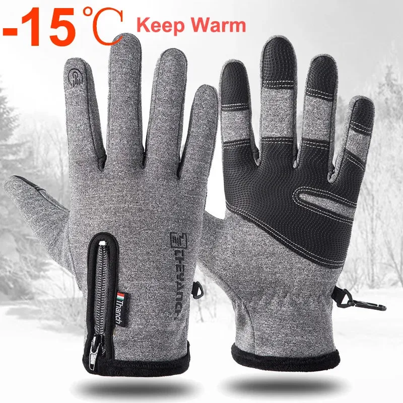 Cold-proof Ski Gloves Waterproof Winter Gloves