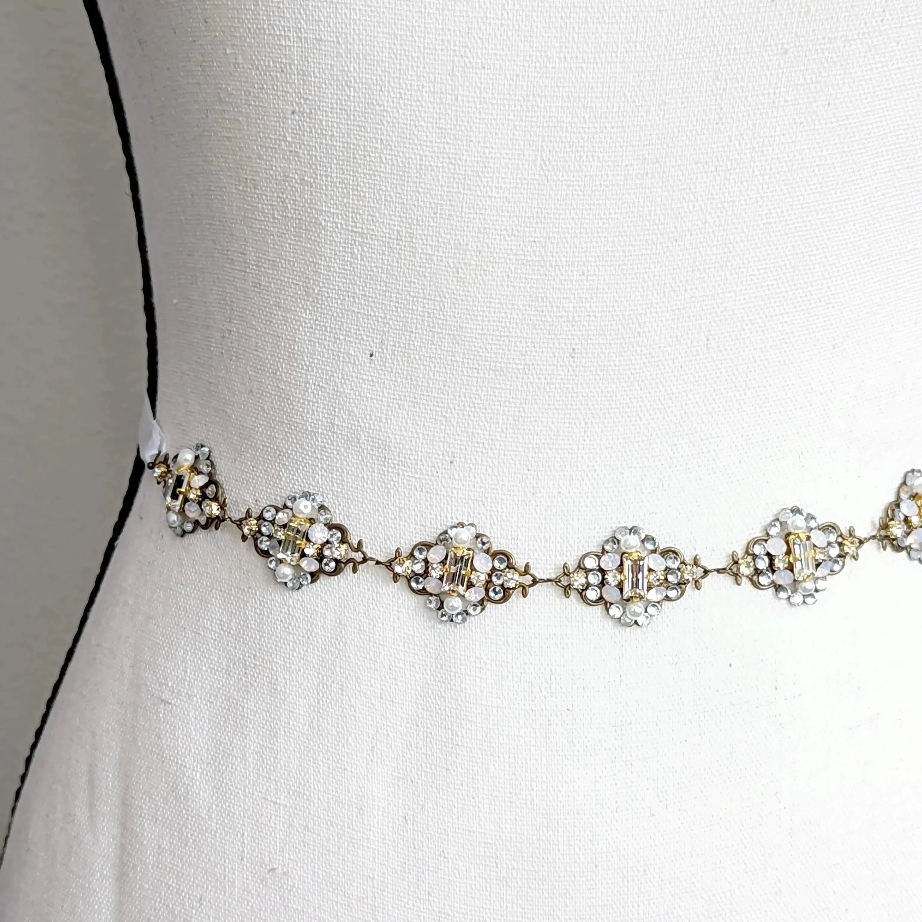 Crystal Opal Bridal Belt