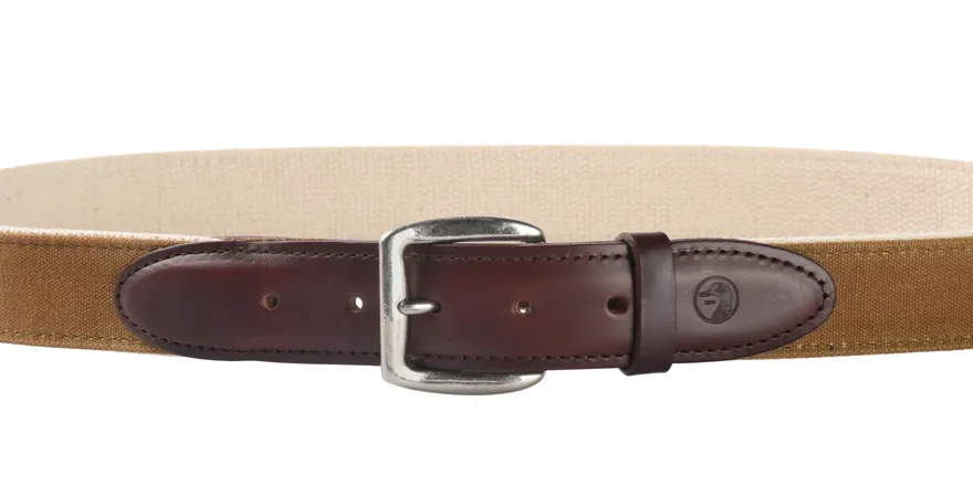 Duck Head Duck Head Waxed Canvas Belt Tan