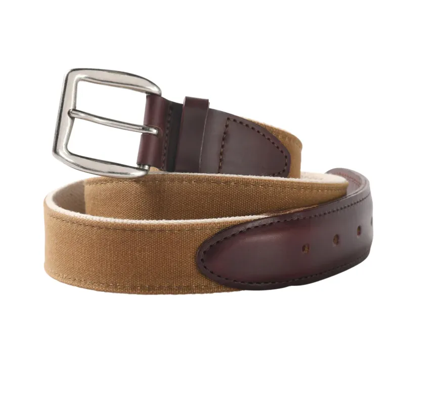 Duck Head Duck Head Waxed Canvas Belt Tan