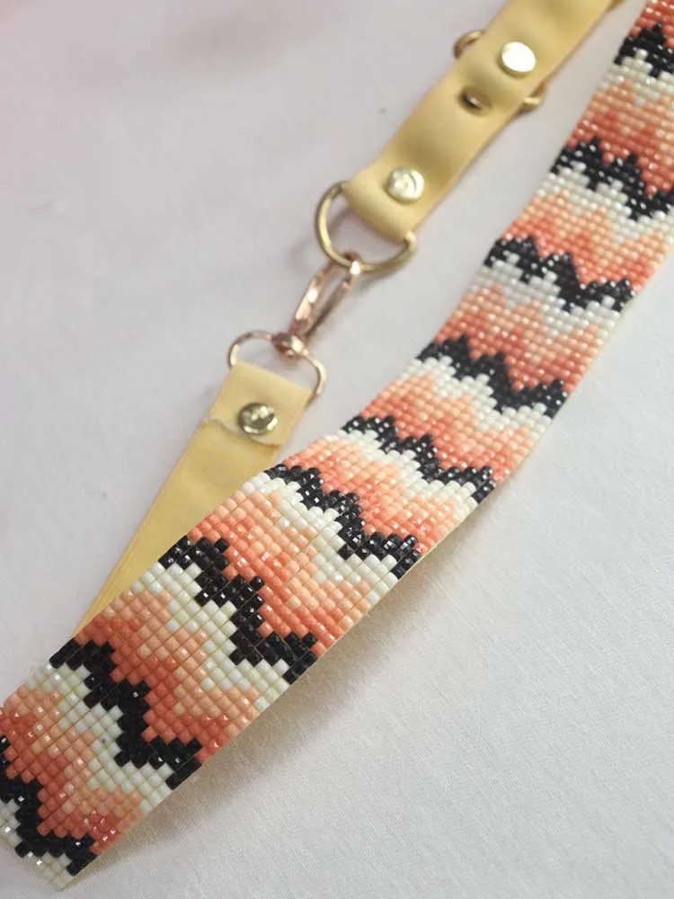 Handcrafted Multicolor Beaded Belt - Artisanal Traditional Design