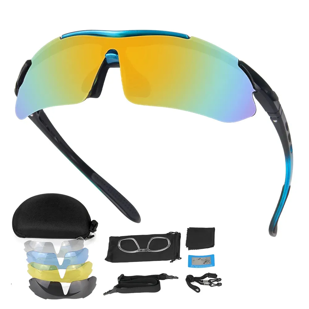 HEROBIKER Polarized Sports Men Sunglasses Road Cycling Glasses Mountain Bike Bicycle Riding Protection Goggles Eyewear