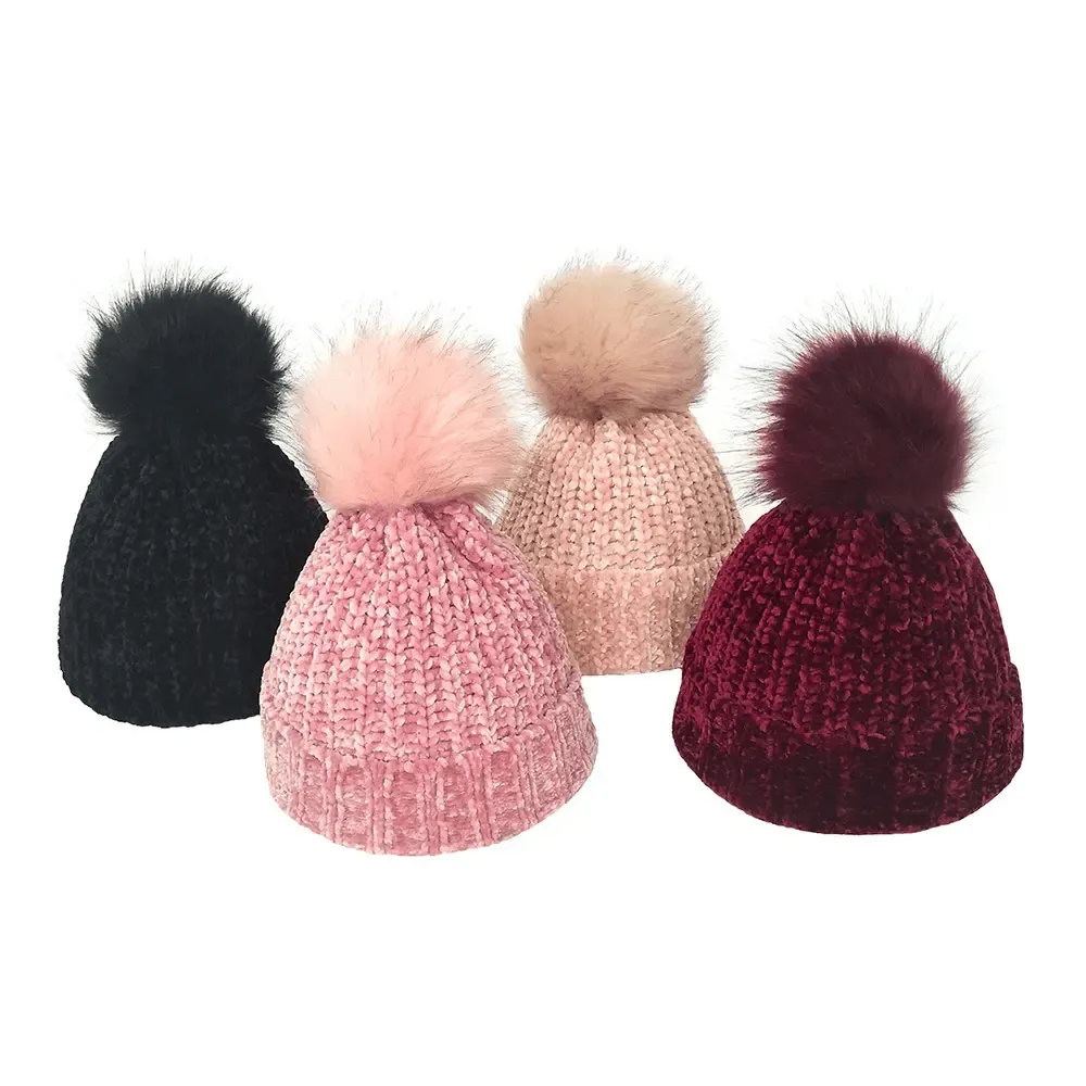 High Quality Winter Knitted Pom Hats - WH235