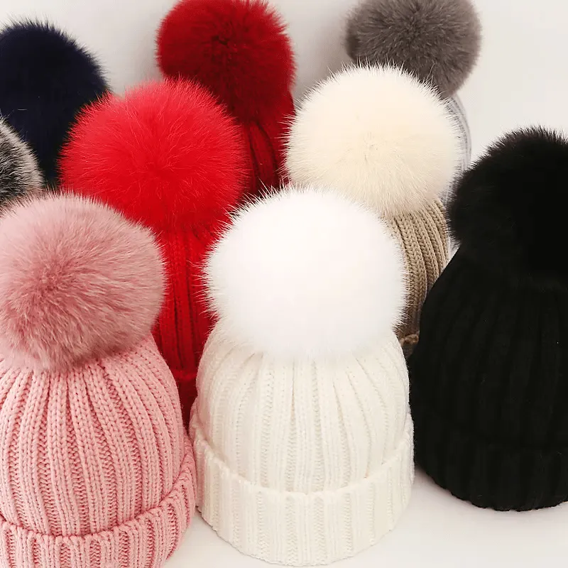 High Quality Winter Knitted Pom Hats - WH235