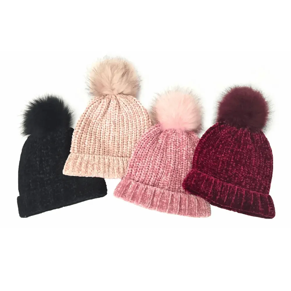 High Quality Winter Knitted Pom Hats - WH235