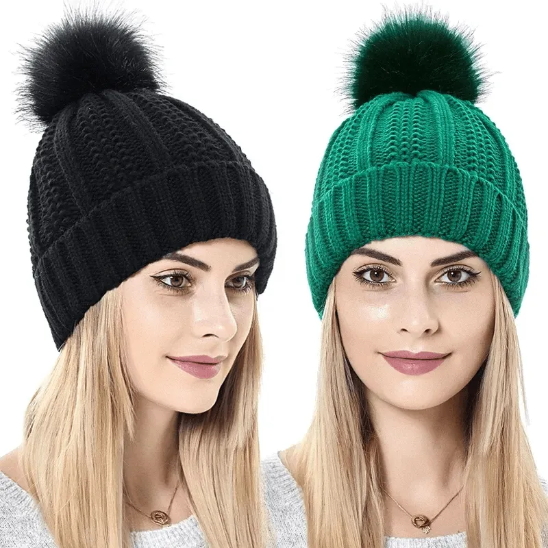 High Quality Winter Knitted Pom Hats - WH235