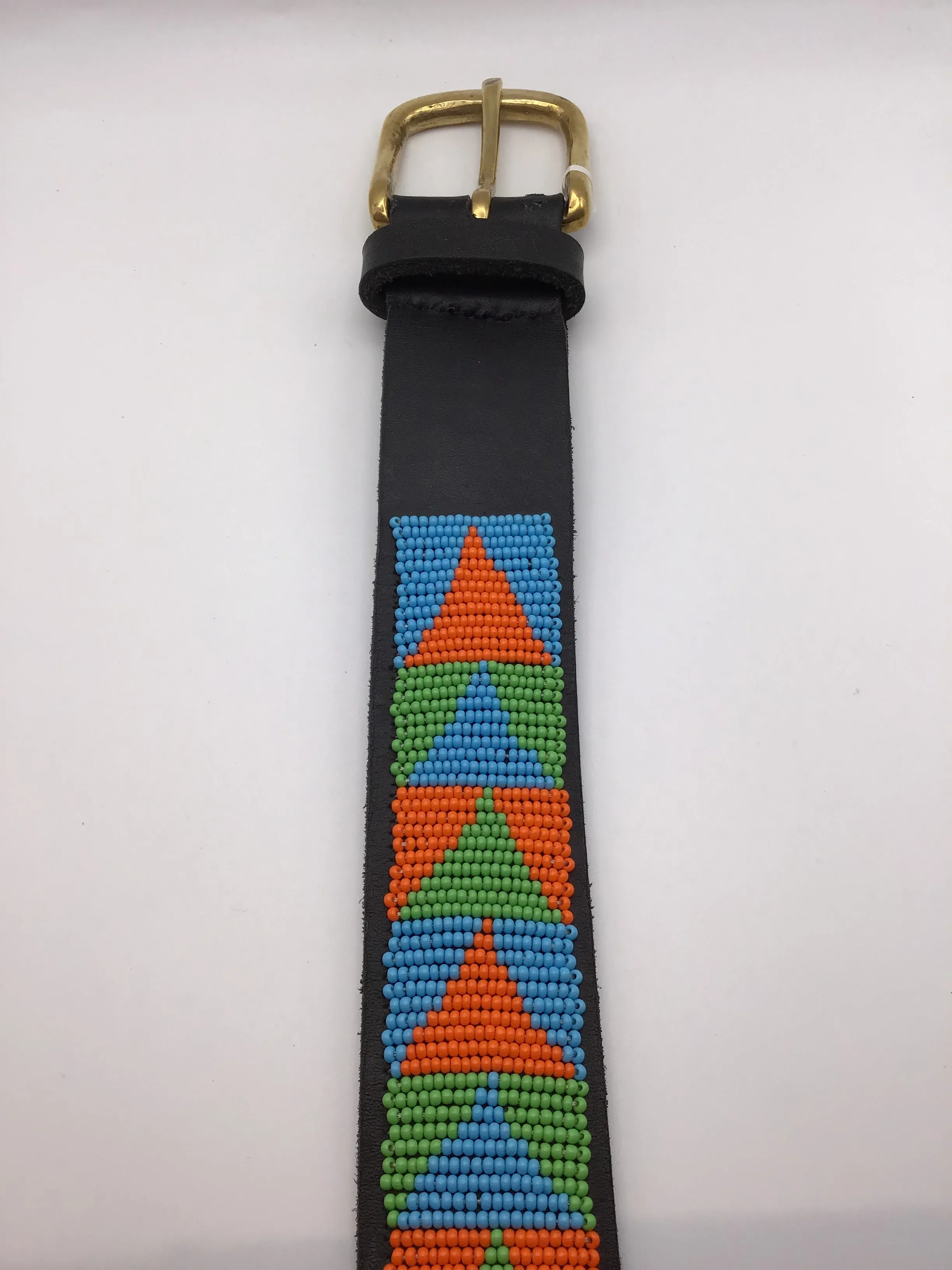 Kenyan Hand Beaded Belt - Wide Belt