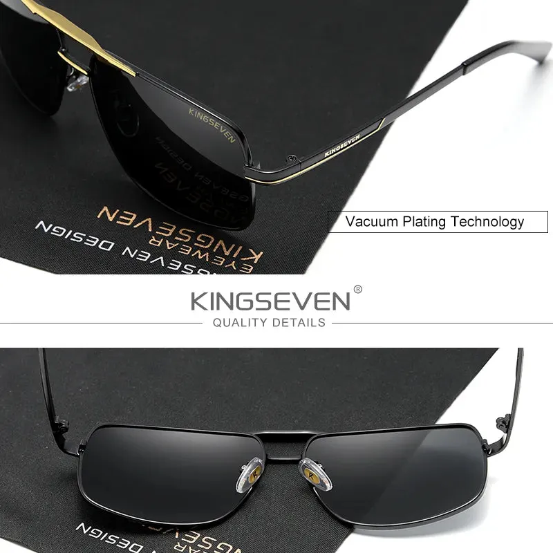 KINGSEVEN NEW Fashion Men's Glasses Polarized Fishing Driving Sunglasses Brand Men Women Stainless steel Material Gafas De Sol