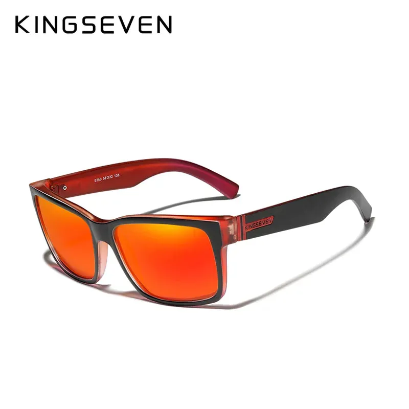 KINGSEVEN Sports Polarized Men‘s Sunglasses Goggle Mirror Lens Male Sun Glasses Women For Men Eyewear 9 Colors Available