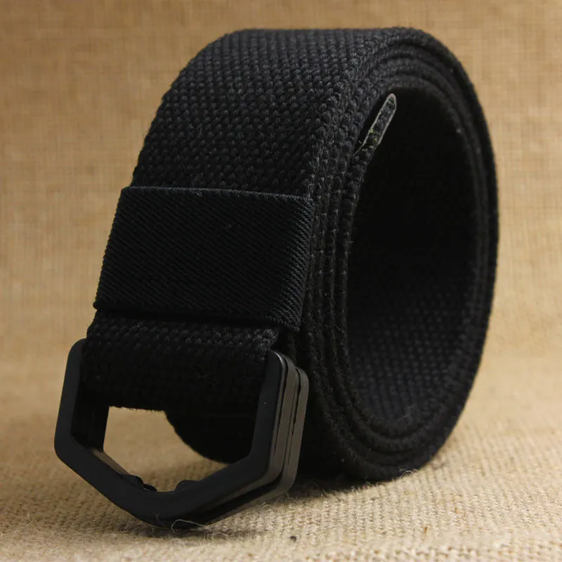 Men's Casual Canvas Belt With Plastic Buckle