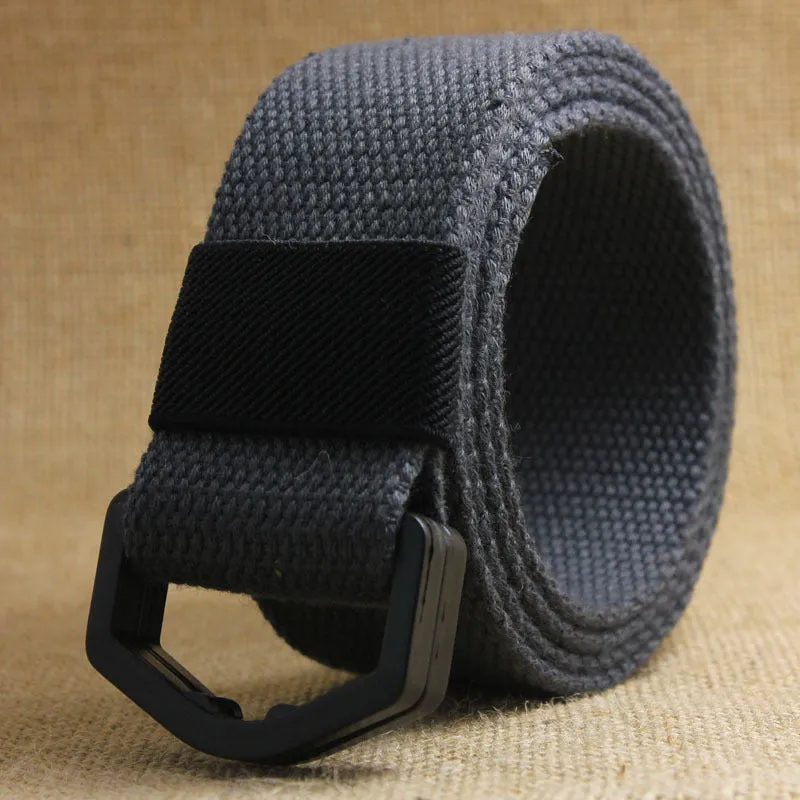 Men's Casual Canvas Belt With Plastic Buckle