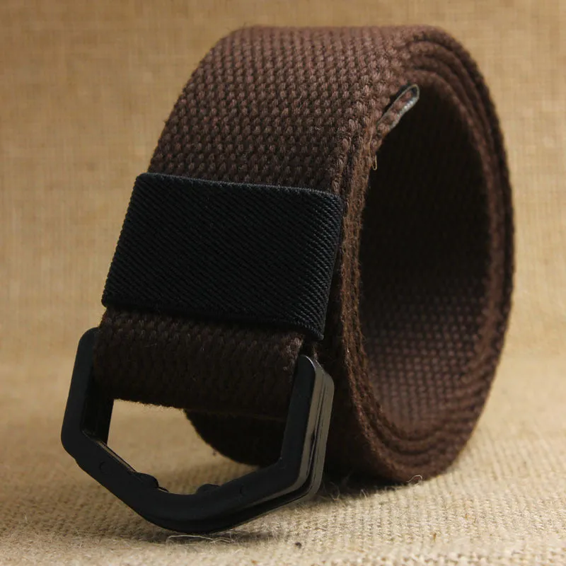 Men's Casual Canvas Belt With Plastic Buckle