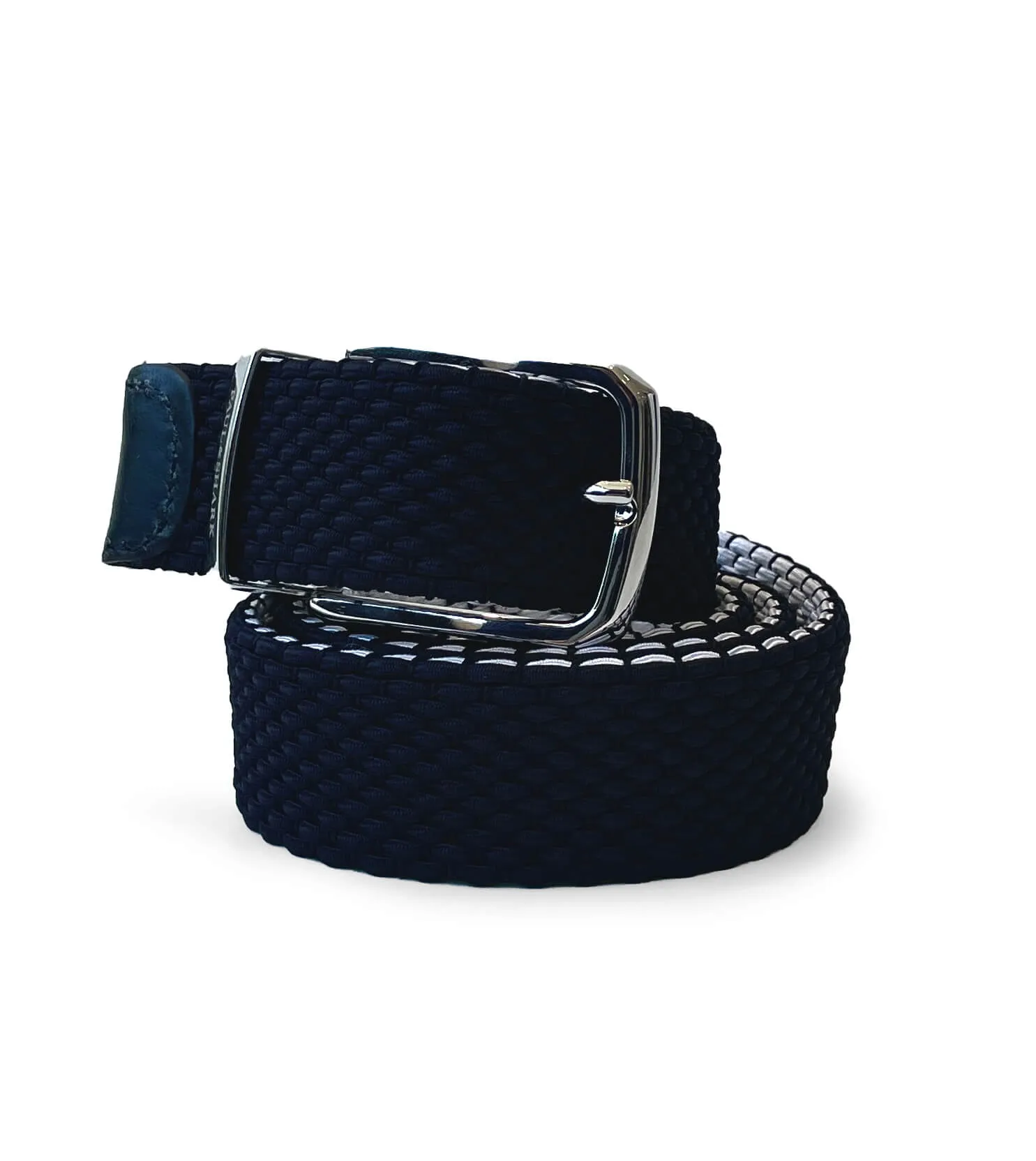 PAUL & SHARK Adjustable Fabric & Leather Belt