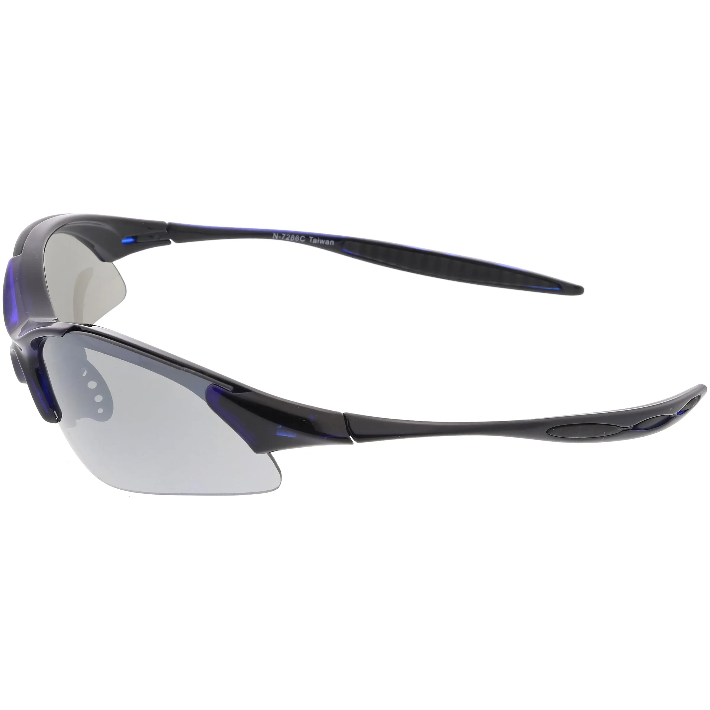 Performance Sports Light Weight TR-90 Curved Half Frame Sunglasses C814