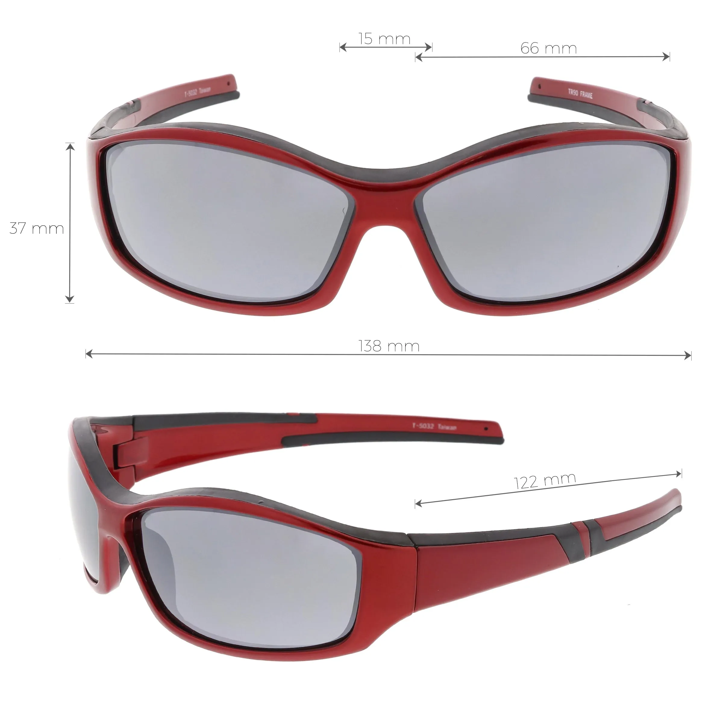 Performance TR-90 Sports Wrap Around Sunglasses C812