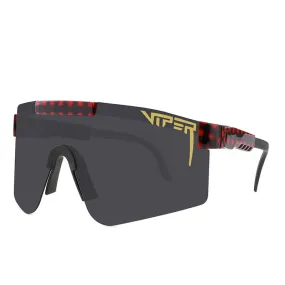 Pit Viper Polarized Sunglasses - C19 Red Black Line/Black