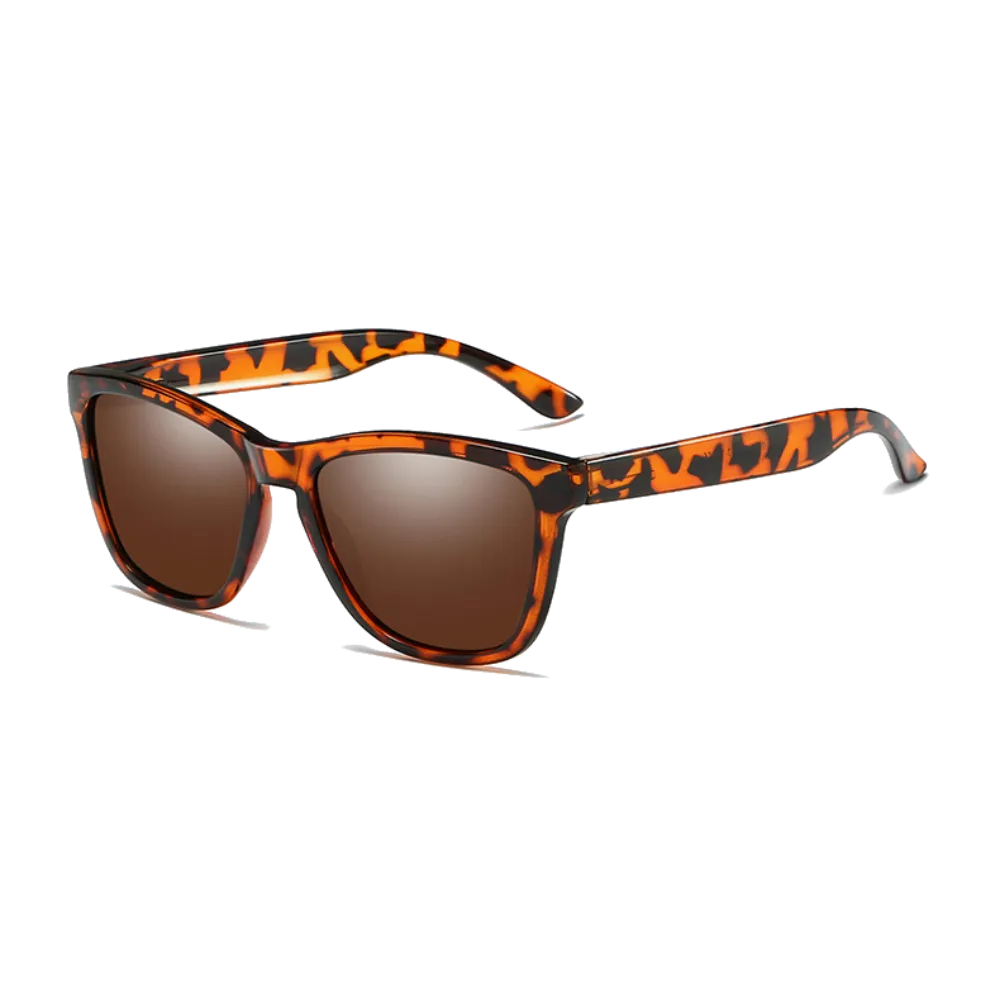 Polarized Sunglasses for Men/Women Gradient Wayfarer Frame - Leopard