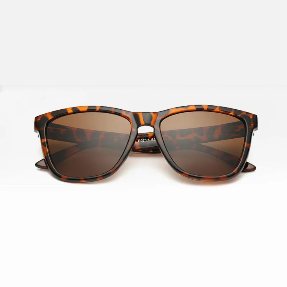 Polarized Sunglasses for Men/Women Gradient Wayfarer Frame - Leopard