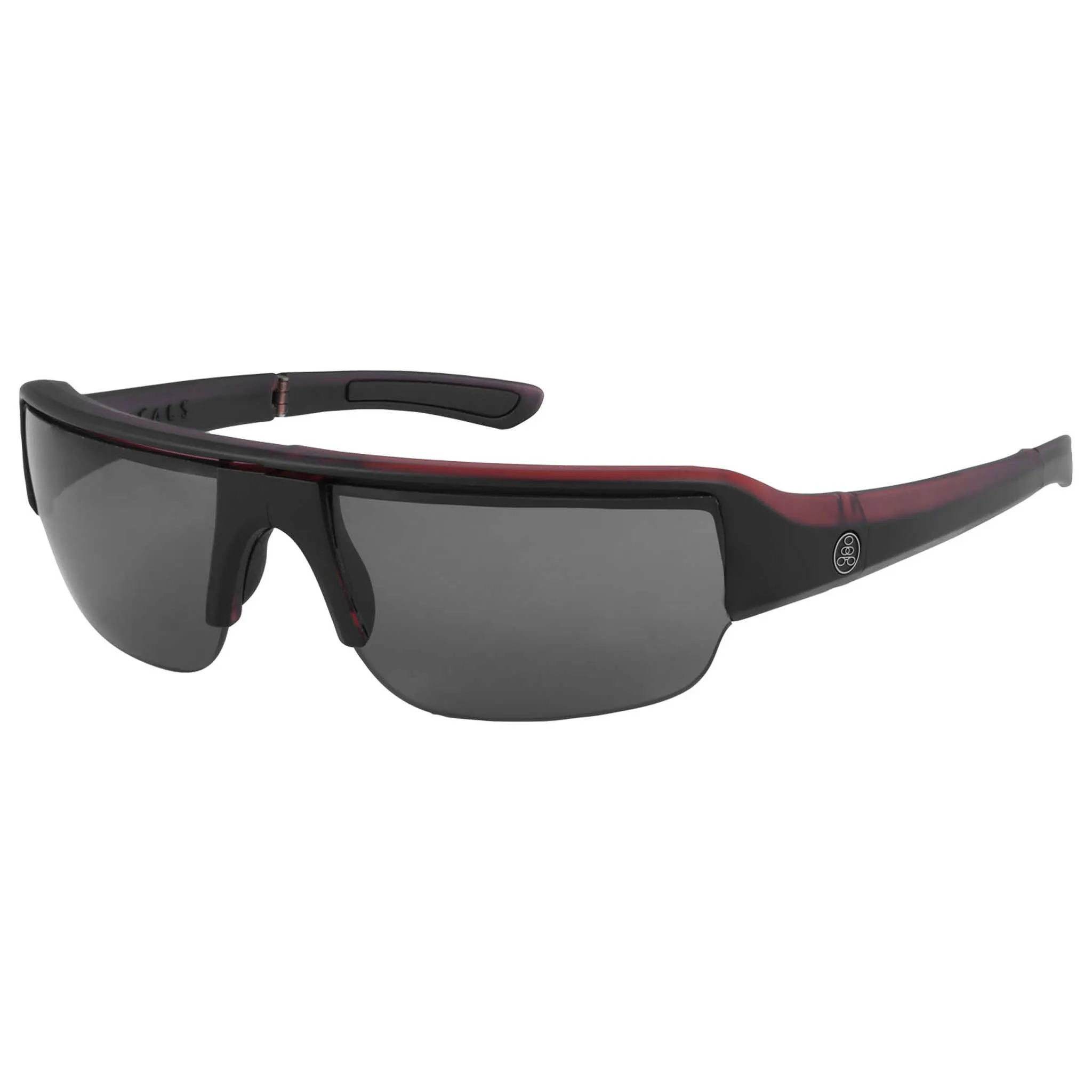 POPGUN | Polarized, Matte Red/Black Crystal, Gray Lens