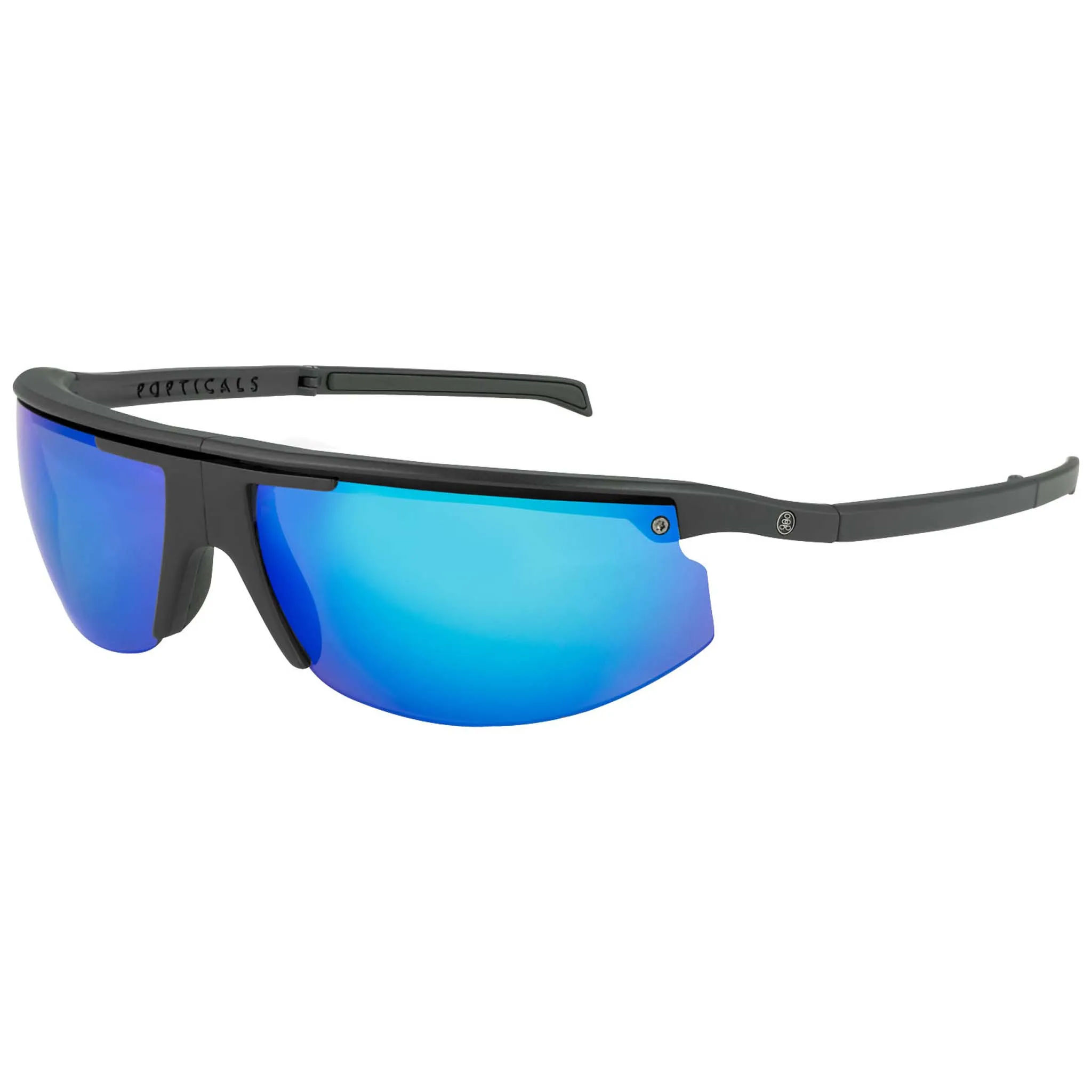 POPSTAR | Polarized, Matte Black, Blue Mirror, Small