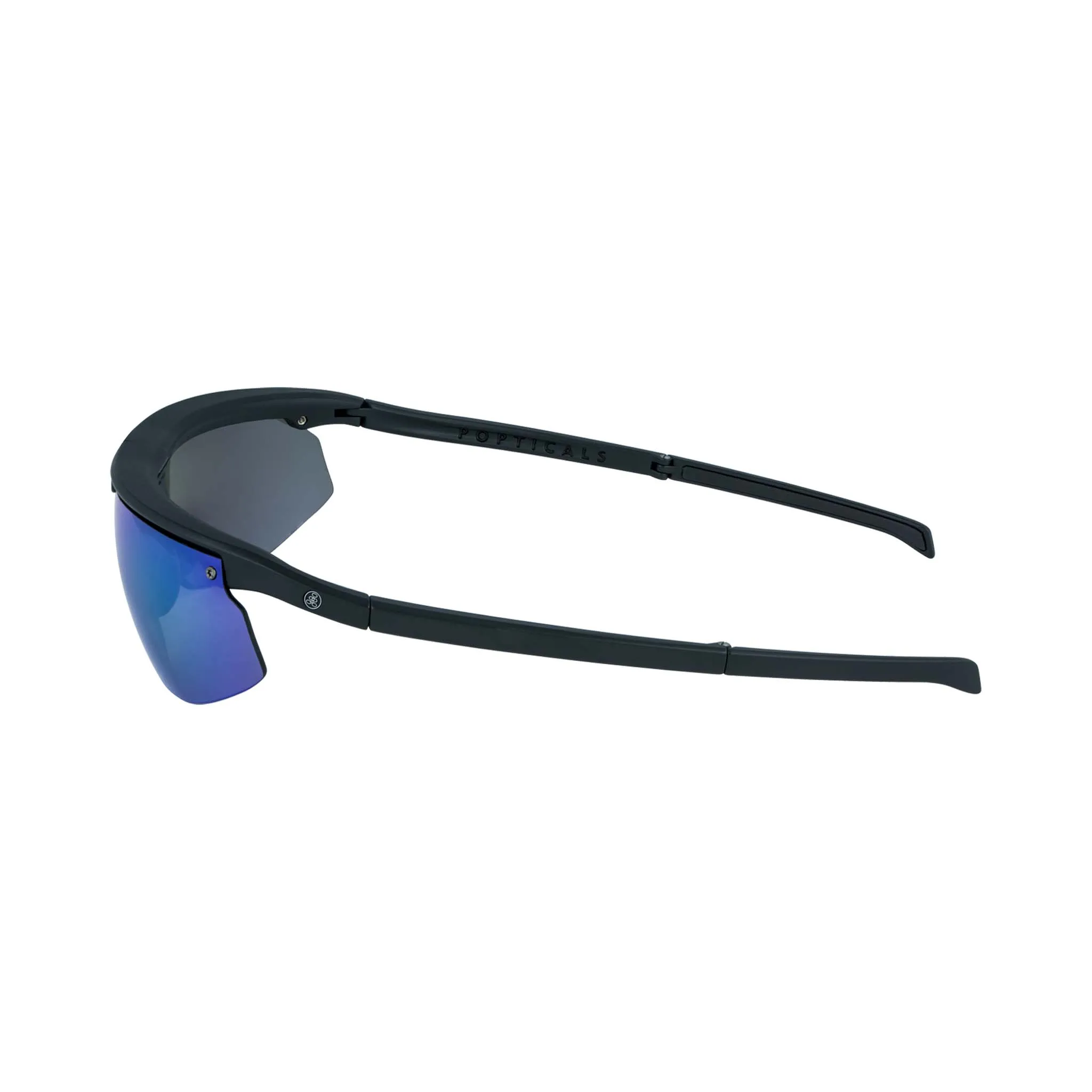 POPSTAR | Polarized, Matte Black, Blue Mirror, Small