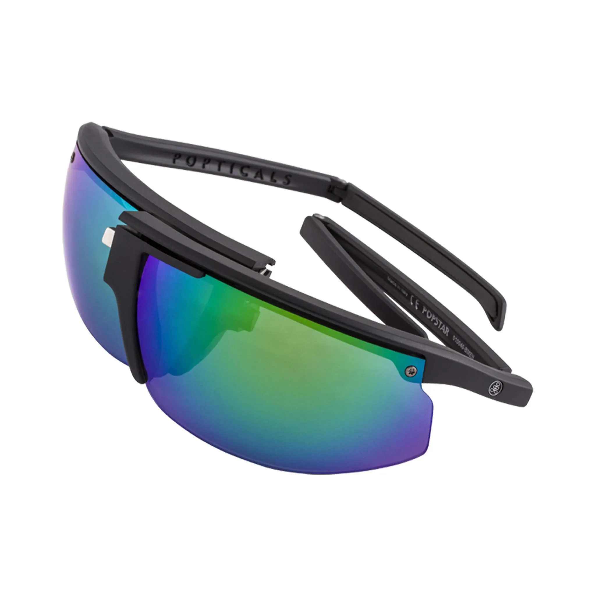 POPSTAR | Polarized, Matte Black, Gray Green Mirror