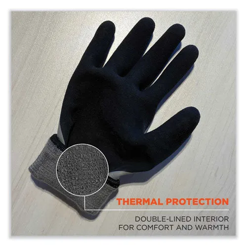 Proflex 7501 Coated Waterproof Winter Gloves, Gray, Medium, Pair, Ships In 1-3 Business Days