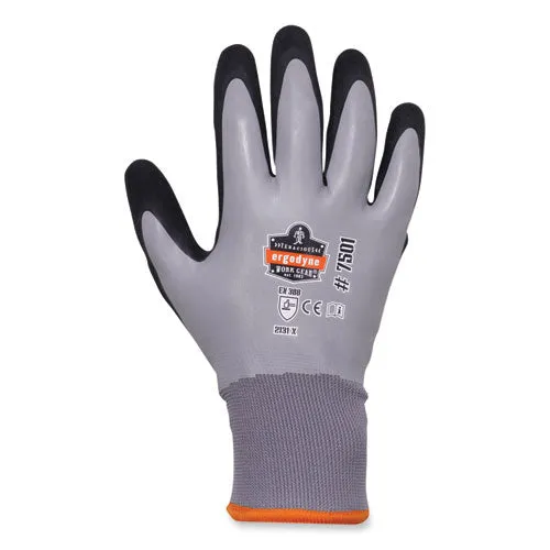 Proflex 7501 Coated Waterproof Winter Gloves, Gray, Medium, Pair, Ships In 1-3 Business Days