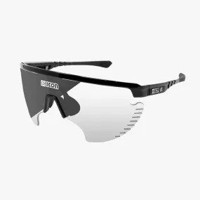 SCICON AEROWING LAMON BLACK GLOSS Sunglasses - PHOTOCHROMIC SILVER MIRROR LENS