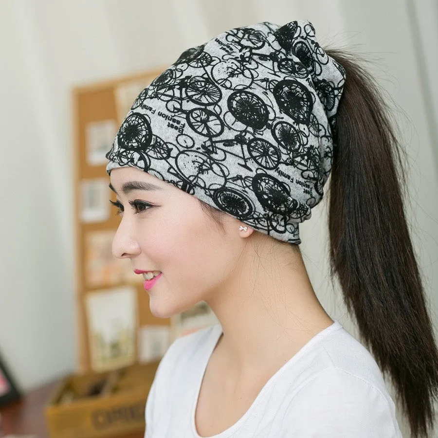 Sleek Women's Cap Knitted Scarf & Winter Hats Duo -  Hip-hop Girls Beanies