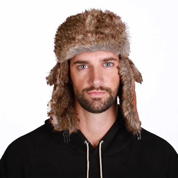 Trapper Hat | Canvas | Brown PreOrder