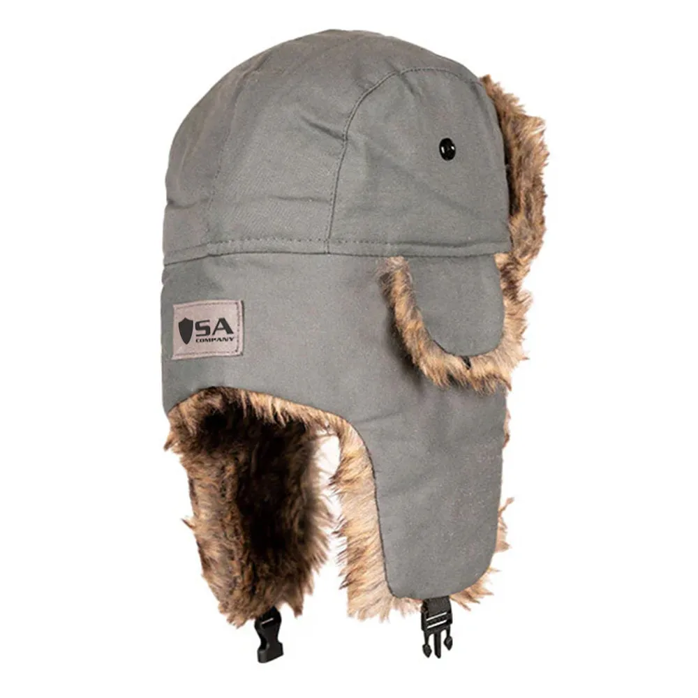 Trapper Hat | Canvas | Grey PreOrder