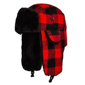 Trapper Hat | Lumberjack | Red Plaid