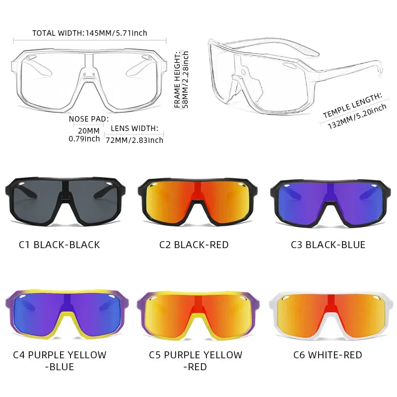 VeloVibe One-Piece Sports Sunglasses