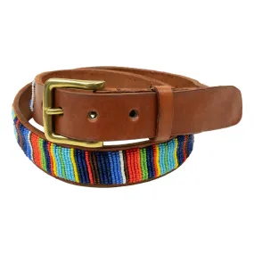 Vertical Stripe Beaded Belt