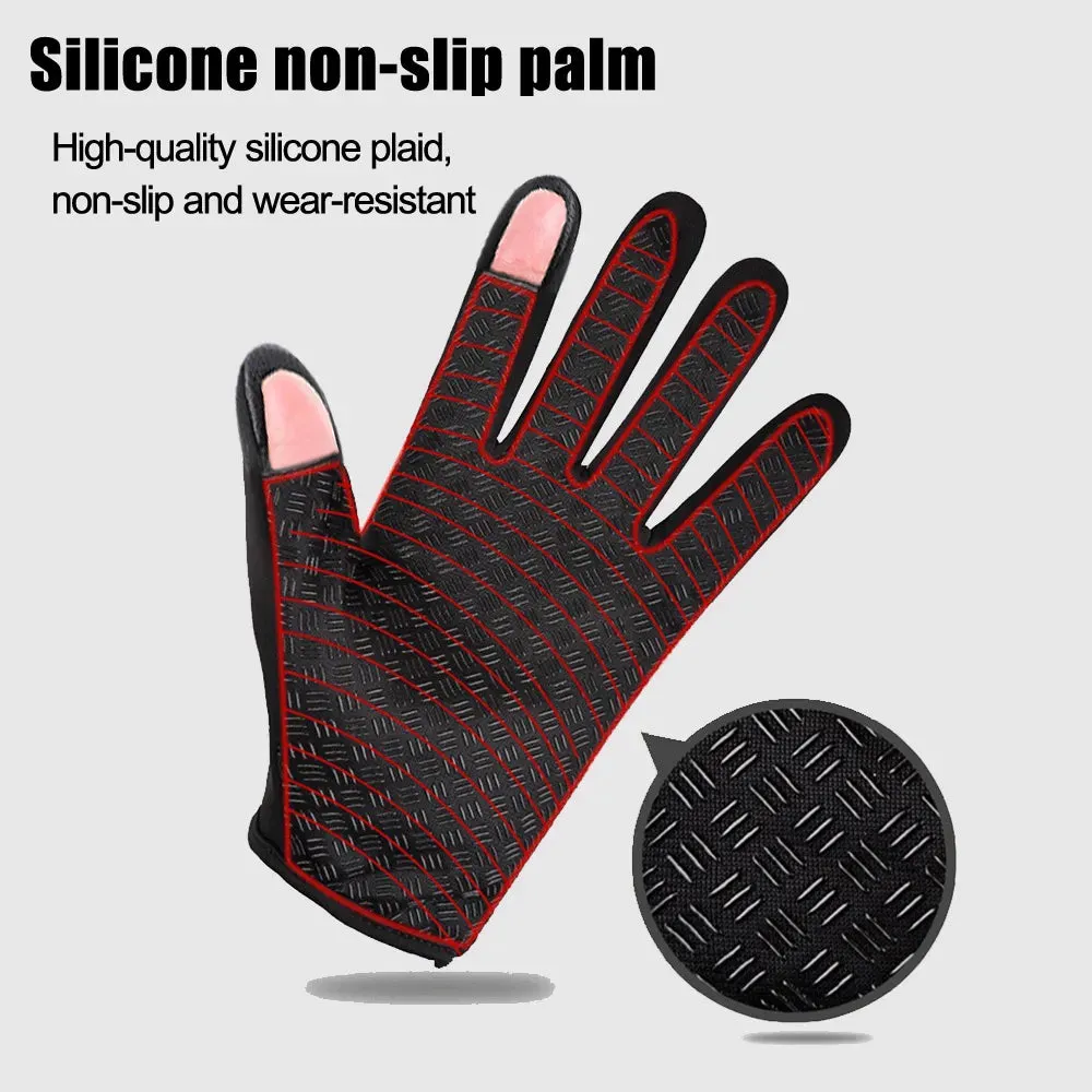 Waterproof Cycling Gloves 2 Finger Flip Skin-friendly And Soft Women Men's Cycling Gloves For Fishing Cycling Running