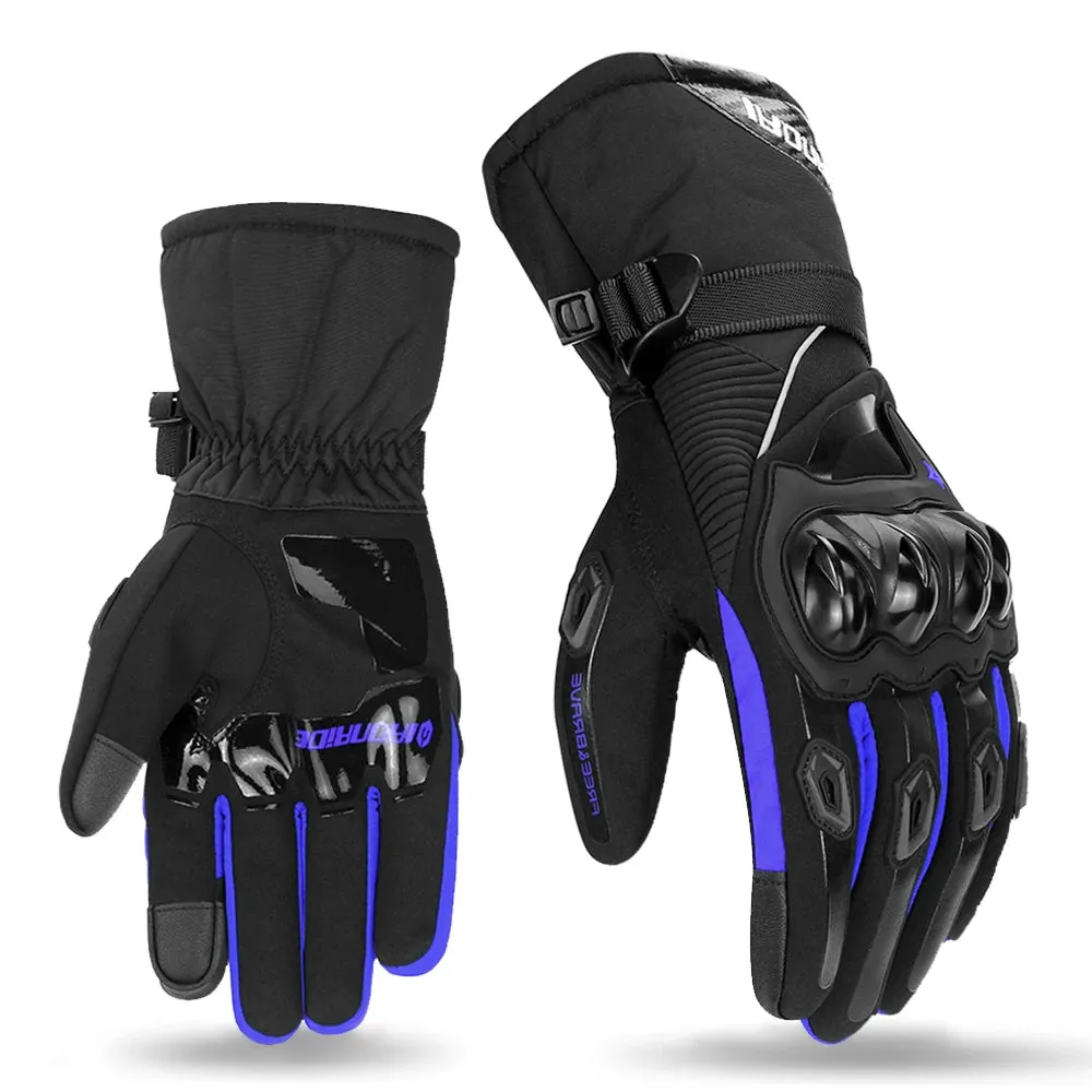 Winter Motorcycle Gloves Waterproof Gant Moto Warm Men Full Finger Moto Gloves Touch Screen Guantes Motorbike Riding Gloves